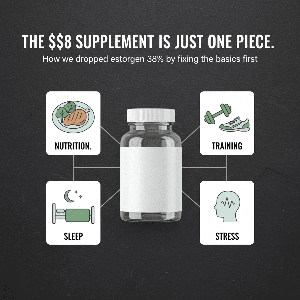 The $8 Supplement That Dropped Estrogen 38% Without Touching an AI