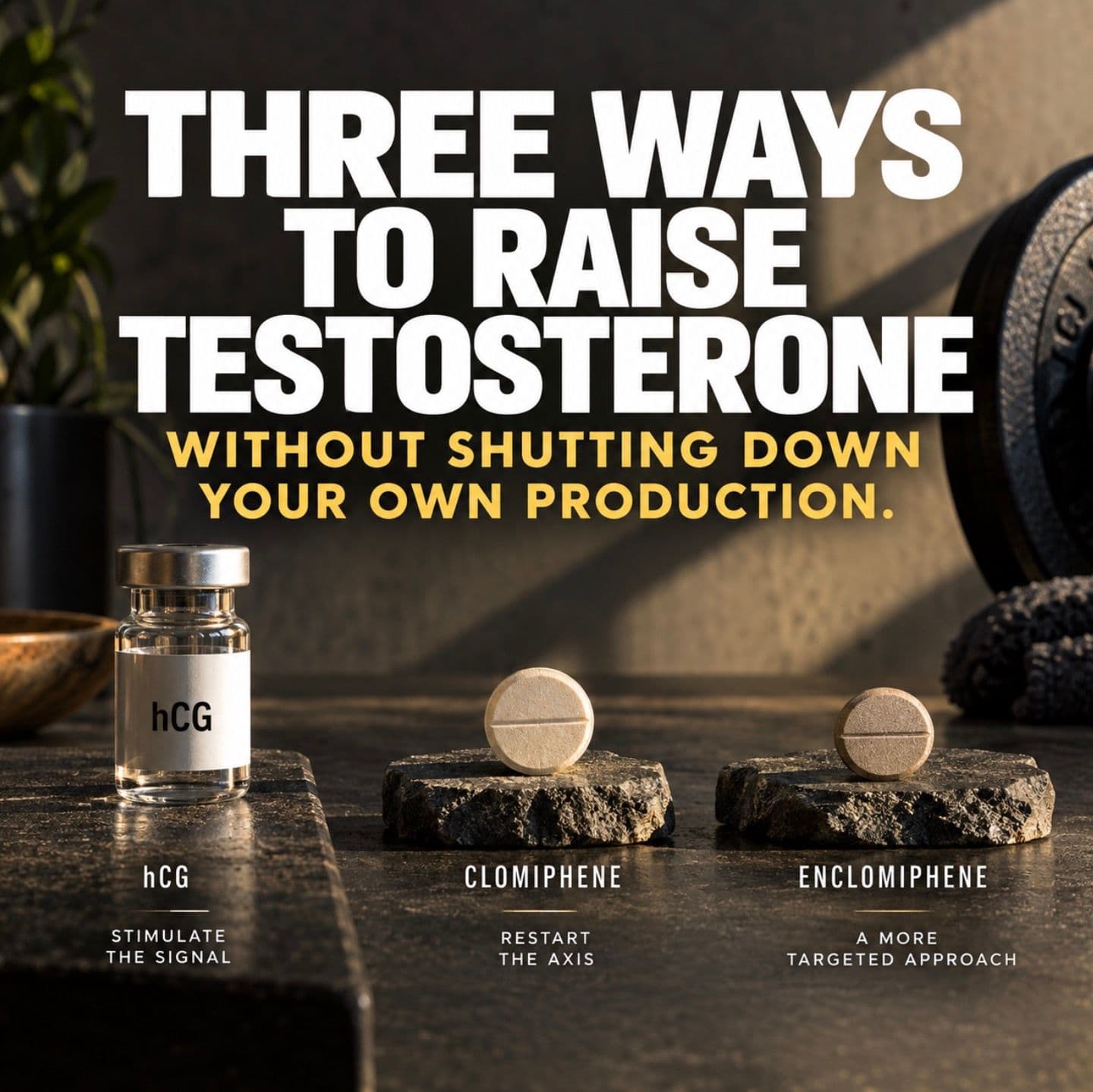 Three Ways to Raise Testosterone Without Shutting Down Your Own Production.
