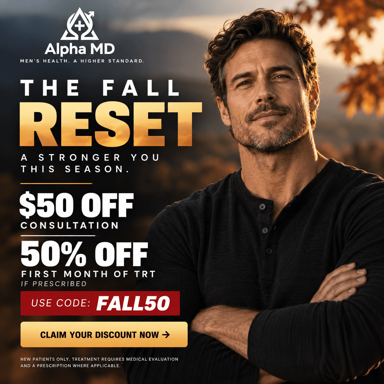 The Fall Reset: Get Your Edge Back With 50% Off at AlphaMD