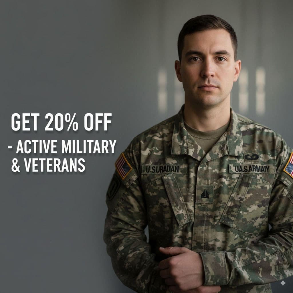 AlphaMD's 20% TRT Discount for Veterans, Active-Duty Members, and First Responders