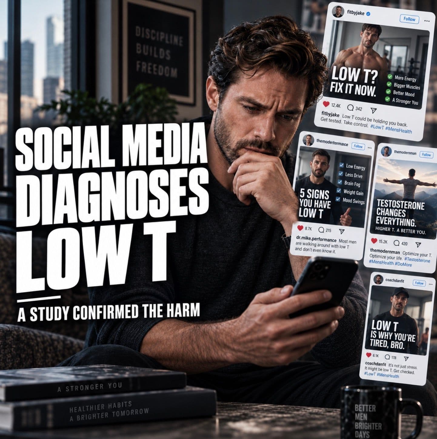 Social Media Is Diagnosing Men With Low T. A Peer-Reviewed Study Just Confirmed the Harm.